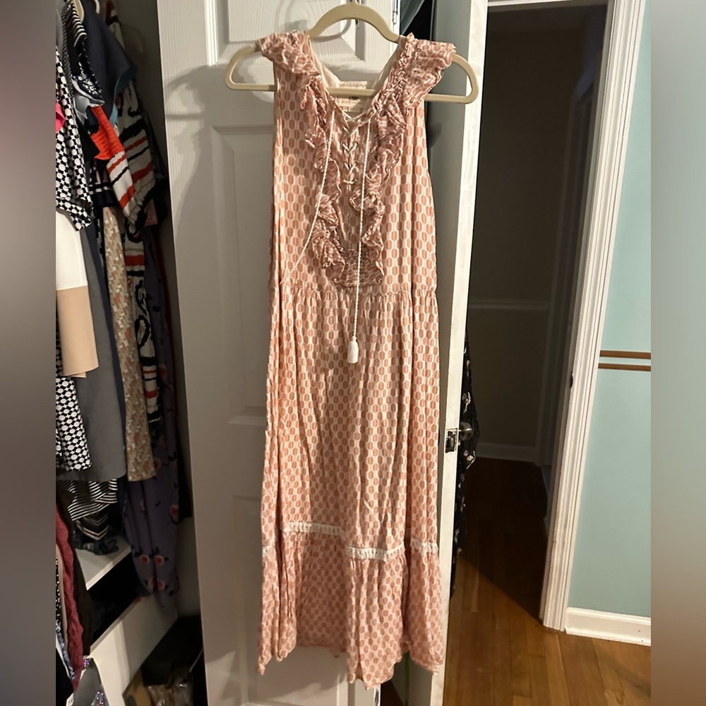 Kate Spade Pink print maxi dress